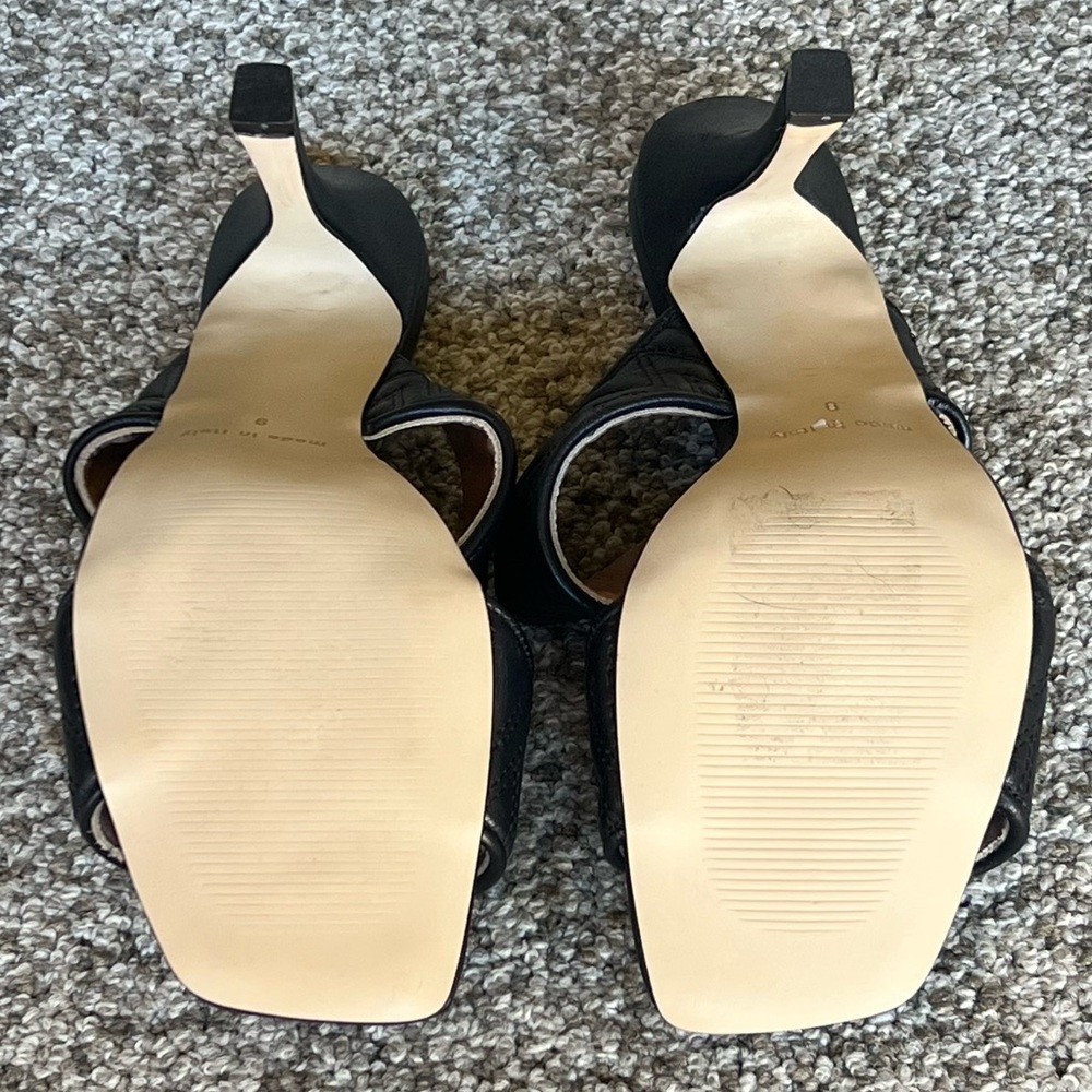 VALENTINO by MARIO VALENTINO Black Jackie Slide Sandal Women's 8 US Size - Picture 12 of 14